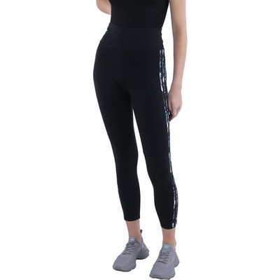 женские черные спортивные колготки для фитнеса с высокой посадкой adidas Originals M BHFO 8989