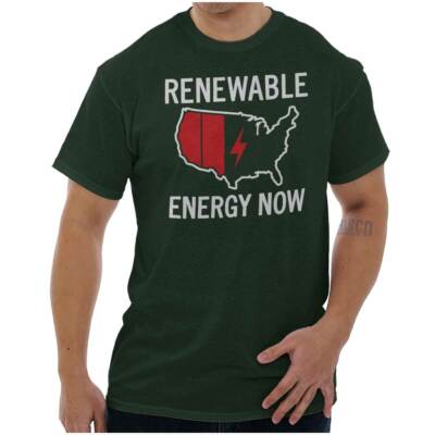 Earth Day Renewable Energy Save The Planet Womens or Mens Crewneck T Shirt Tee