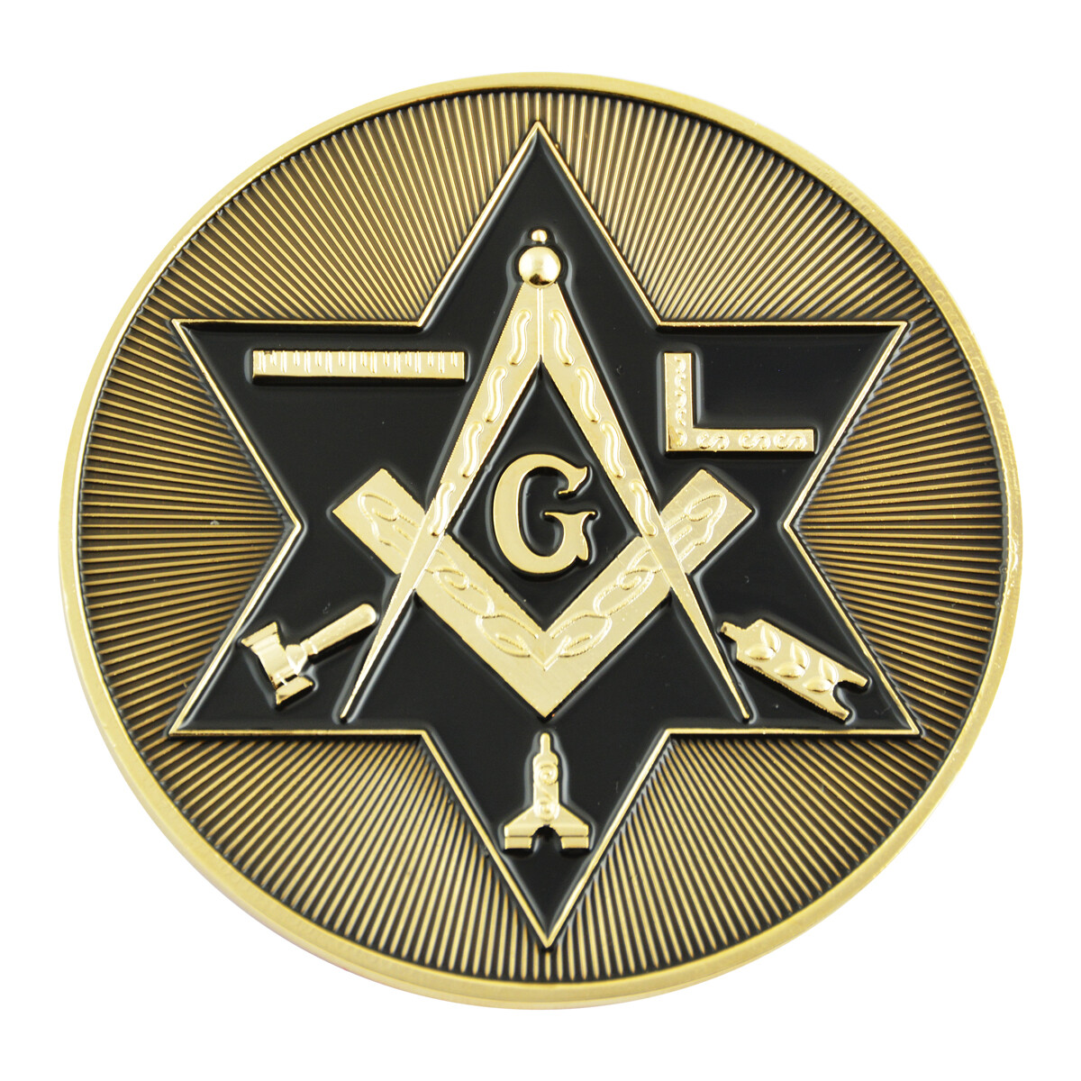マーク　makestar Shining Star of David Working Tools Square & Compass Masonic