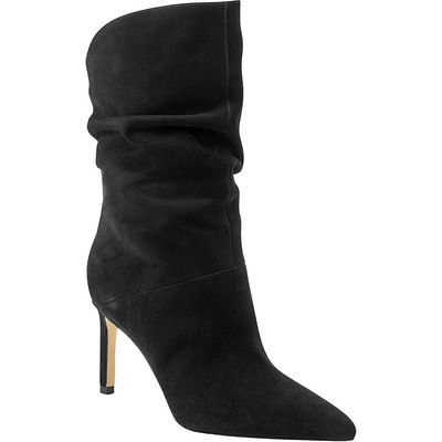 Marc Fisher LTD Womens Angi Black Suede Booties 7 Medium (B,M) BHFO 2166