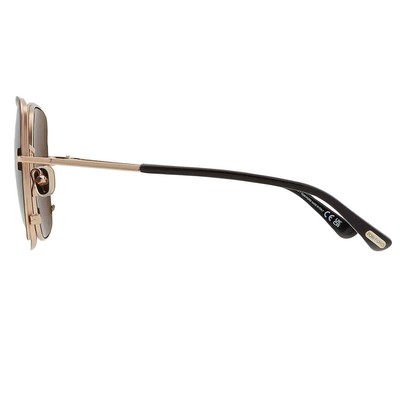 Pre-owned Tom Ford Raphaela Smoke Butterfly Ladies Sunglasses Ft1006 02a 60 Ft1006 02a 60 In Gray