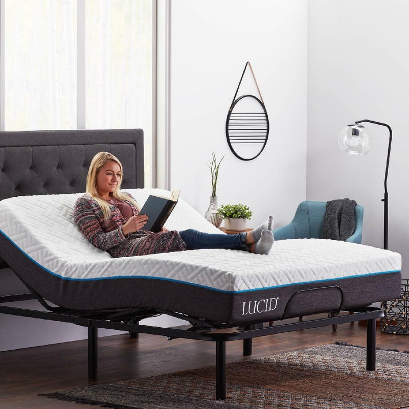 ADJUSTABLE BED FRAME Base Electric with Remote Metal Multi Position