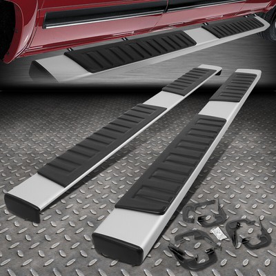 ДЛЯ 07-19 SILVERADO SIERRA УДЛИНЕННАЯ КАБИНА СЕРЕБРИСТОГО ЦВЕТА С 6 ПОДНОЖКАМИ И БОКОВОЙ ПЛАНКОЙ