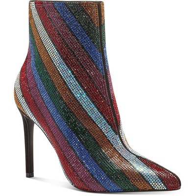 

INC Женские ботильоны Reisa 2 в полоску со стразами Ботильоны BHFO 2242, Stripe bling, Reisa 2
