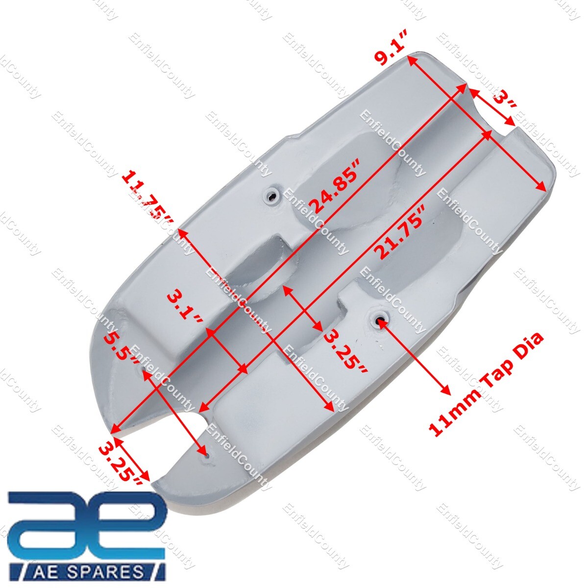 For Norton Commando Fastback Petrol Fuel Tank Raw Steel Ready to Paint  