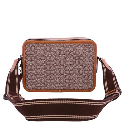 Pre-owned Coach Charter 24 Micro Shoulder Cm383 Urc In Cocoa/burnished Amber