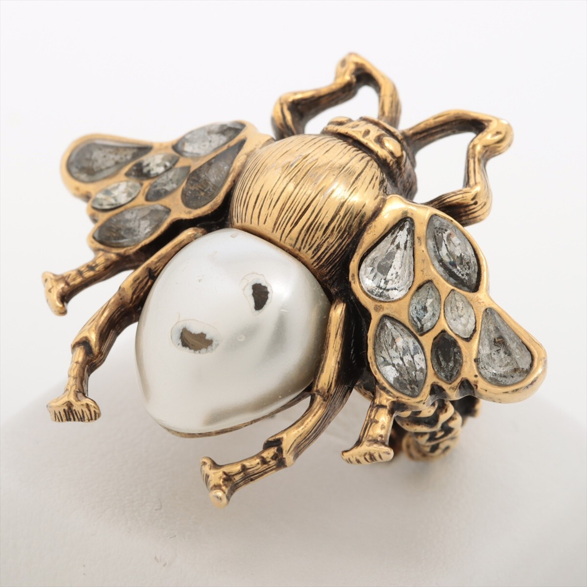 GUCCI Bee Motif Ring S JP Size 12.5 US 6.5-7 GP