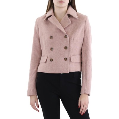 Женский двубортный блейзер из розовой шерсти Lauren Ralph Lauren 6 BHFO 1565