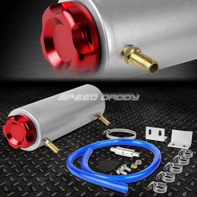 АЛЮМИНИЕВЫЙ МАСЛОУЛОВИТЕЛЬ С ЗАКРУГЛЕННОЙ ЗАГОТОВКОЙ РАЗМЕРОМ 7,25 x 2,5 мм, ДЫХАТЕЛЬНЫЙ БАК + КРЫШКА КРАСНОГО ЦВЕТА