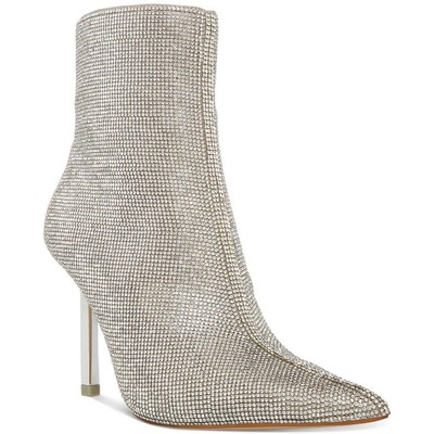 Steve Madden / женские туфли-лодочки Elysia серебристого цвета на молнии, 5 средних размеров (B, M), BHFO 4504