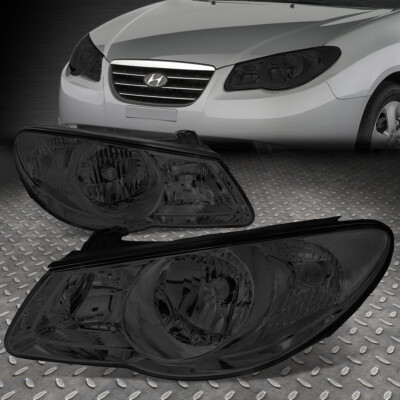 ДЛЯ 07-09 ELANTRA ДЫМЧАТЫЙ КОРПУС С ПРОЗРАЧНЫМИ УГЛОВЫМИ ФАРАМИ ЗАМЕНА ФАР ГОЛОВНОГО СВЕТА