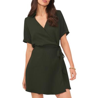 Женское платье с запахом и воротником от Vince Camuto BHFO 9381