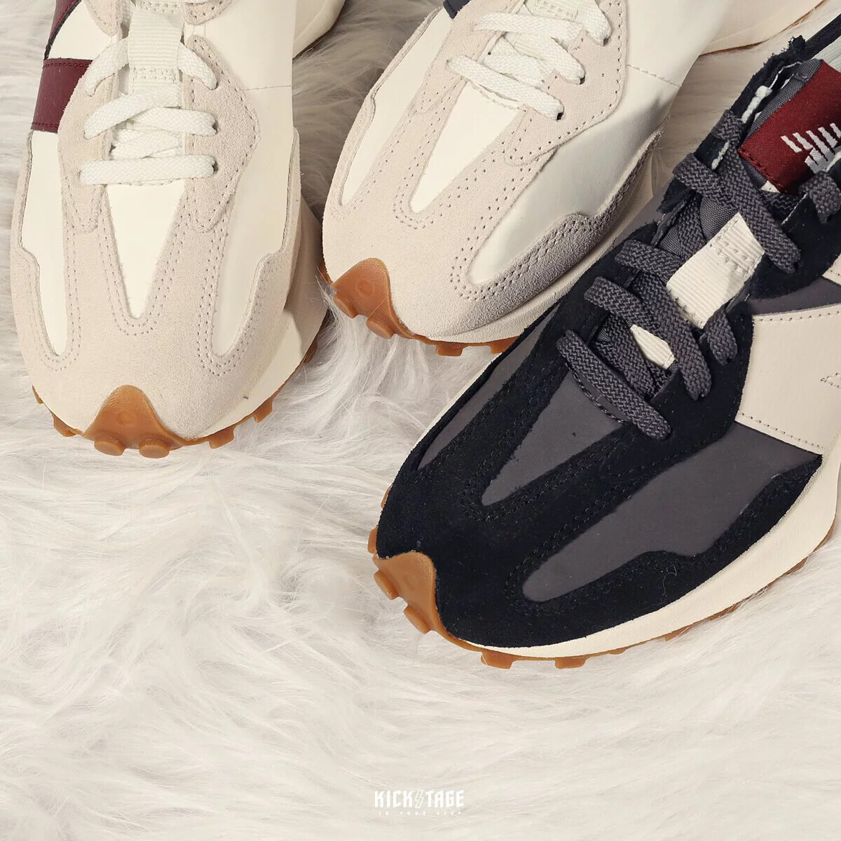 【New Balance】327〈WS327KA〉 New Balance 327 NB Moonbeam Womens Burgundy Navy Black Gum