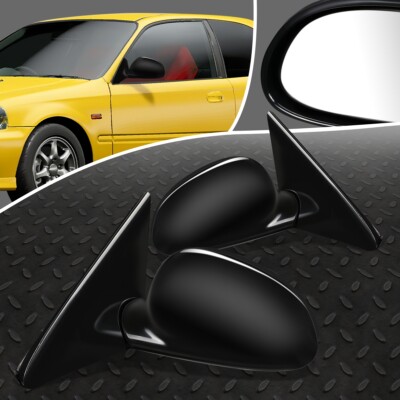 ДЛЯ 92-95 HONDA CIVIC OE STYLE ПАРА РУЧНЫХ РЕГУЛИРОВОК БОКОВОГО ЗЕРКАЛА ЗАДНЕГО ВИДА НА ДВЕРИ