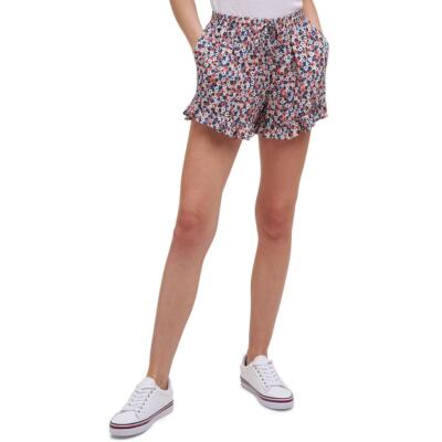 

Женские повседневные шорты Tommy Hilfiger с оборками и цветочным принтом BHFO 5584, Khaki multi