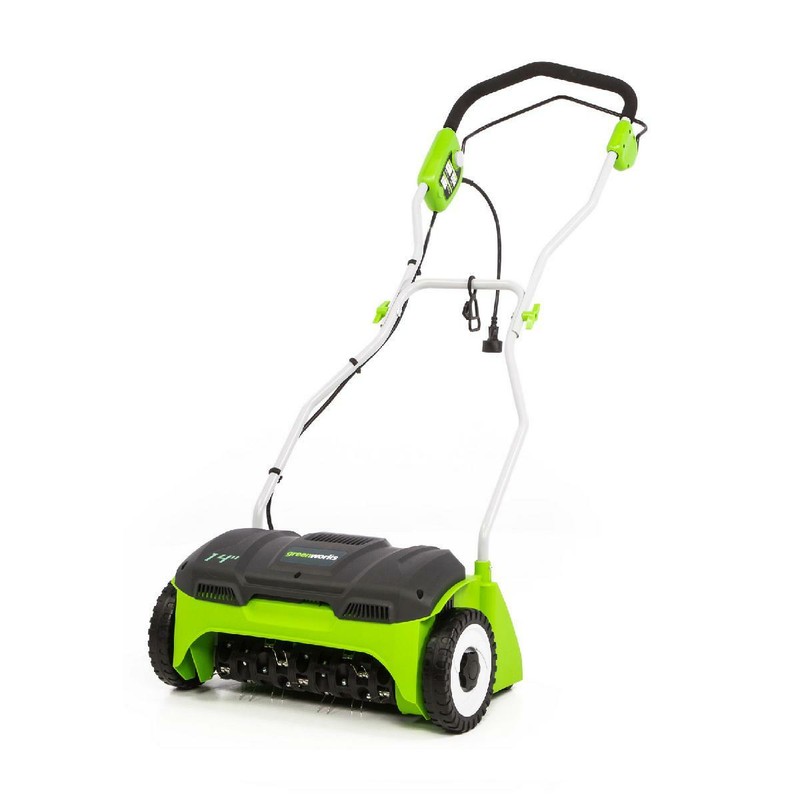 Grass Trimmer Greenworks 10 Amp 14-Inch Corded Dethatcher DT14B00 Lawn Mower NEW