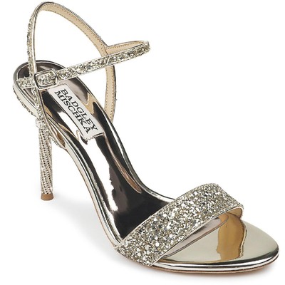 Badgley Mischka Womens Olympia Gold Dress Sandals Shoes 6 Medium (B,M) BHFO 2958