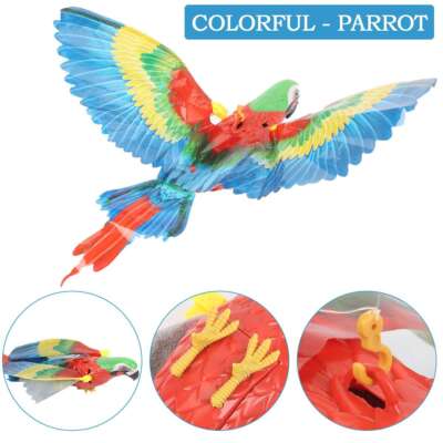Interactive Simulation Bird Cat Dog Toy Flying Eagle Parrot Electric Hanging Toy