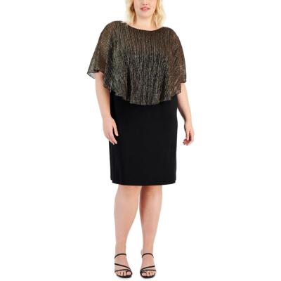 Связанное с одеждой женское металлическое платье для особых случаев Plus BHFO 0990