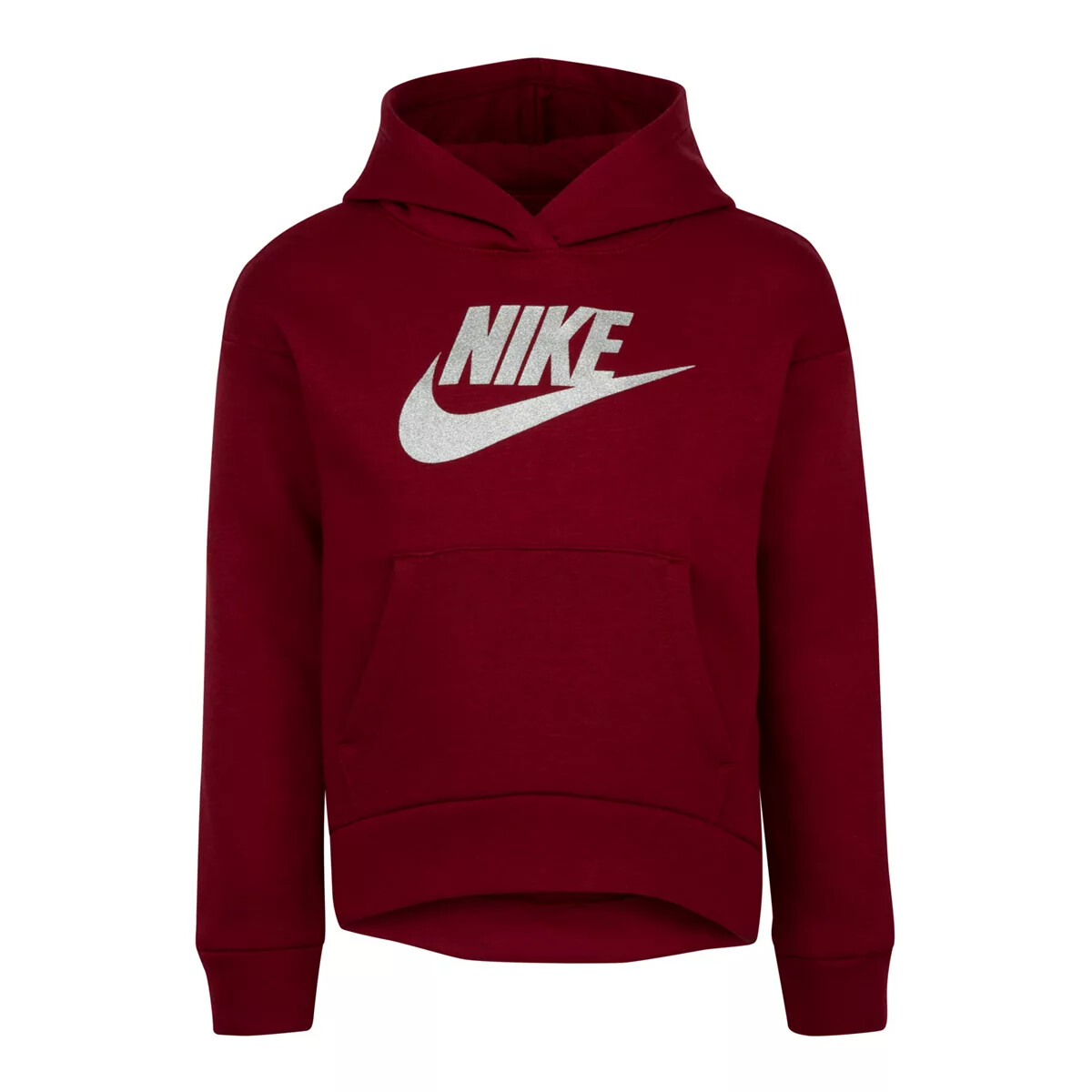Nike Glitter Futura Fleece Logo Pullover Hoodie Pomegranate Girls Large (6X  ) | eBay