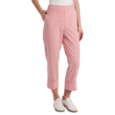 

Женские розовые укороченные брюки в клетку Riley - Rae Isla  BHFO 4722, Light rose, Isla