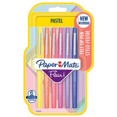 Paper:Mate Faserschreiber Flair PASTELL, 6er Blister PAPER:MATE 2137276 (3026981