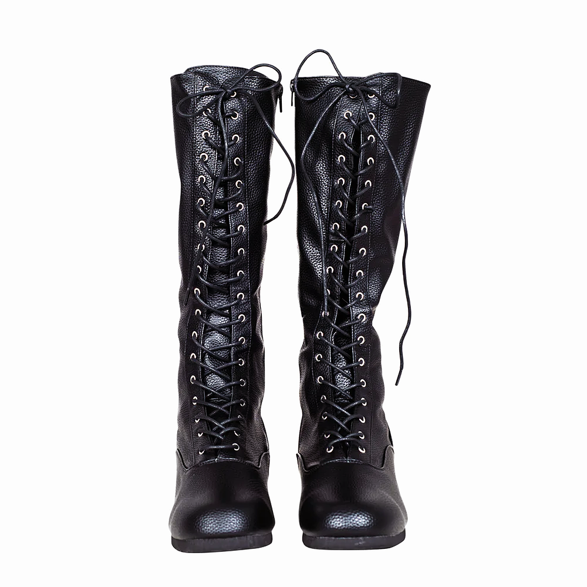 Adult Unisex Matte Black Professional Wrestling Halloween Cosplay Costume Boots