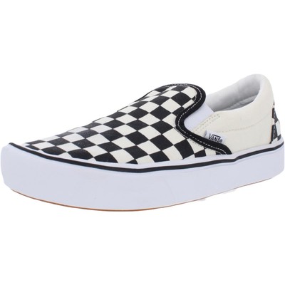 

Мужские модные кроссовки без шнуровки Vans Comfycush B/W 5 Medium (D) BHFO 9967, Classic checkerboard/tr, Comfycush