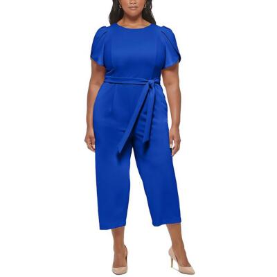 Женский укороченный комбинезон с рукавом тюльпан от Calvin Klein плюс BHFO 3866