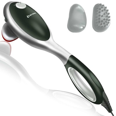 Electric Handheld Massager Heat Shoulder Pain Relief Vibrating Therapy Machine
