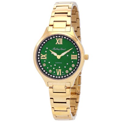 Mathey-Tissot Nicole Женские часы с бриллиантовым кварцем и зеленым циферблатом D985SPYV
