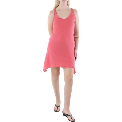 

Женское оранжевое платье из двух частей Lauren Ralph Lauren Georgette Popover  BHFO 0032, Красный