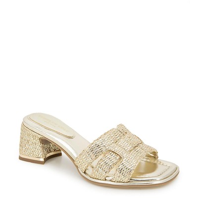 Kenneth Cole Womens Harper Gold Metallic Heels Shoes 10 Medium (B,M) BHFO 6713
