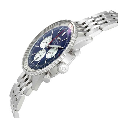 Pre-owned Breitling Navitimer B01 Chronograph Automatic Blue Dial Mens Watch Ab0137211c1a1
