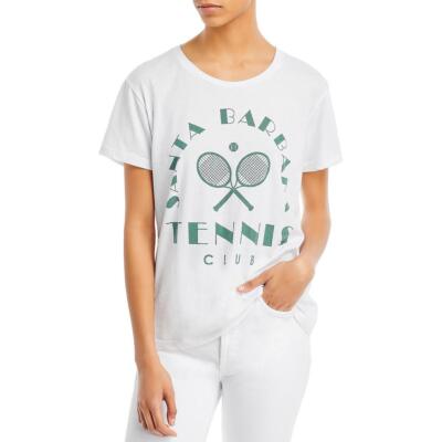 

Женская футболка Chaser Tennis Club, белая футболка с круглым вырезом и рисунком,  BHFO 4929, Белый