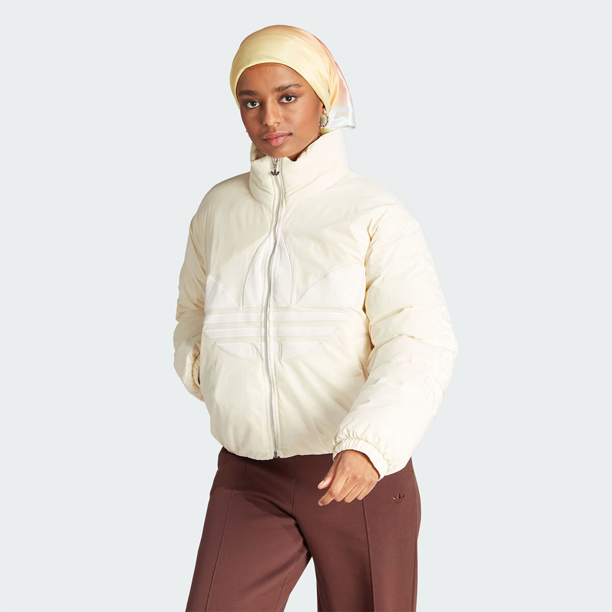 ADIDAS Womens ADICOLOR BIG LOGO JACKET IK5991 WONDER WHITE XS - L