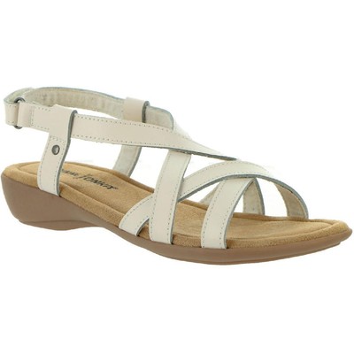 

Minnetonka Womens Sunny Slingback Sandals 9 Extra Wide (E+, WW) 7069, Белый