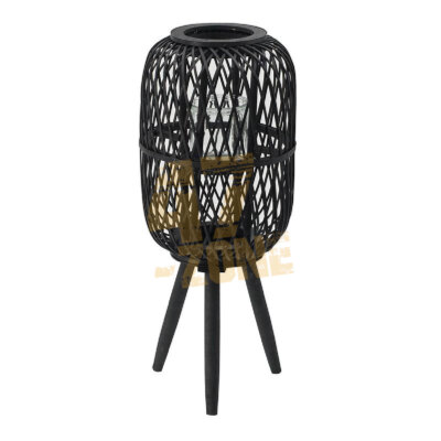 D10x23.5'' Lantern Black Indoor Outdoor Home Decor Tabletop Decoration