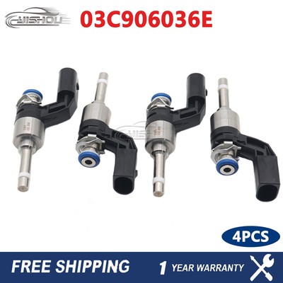 4PCS 03C906036E Fuel Injector For Volkswagen Polo Passat Beetle Golf Sharan Audi