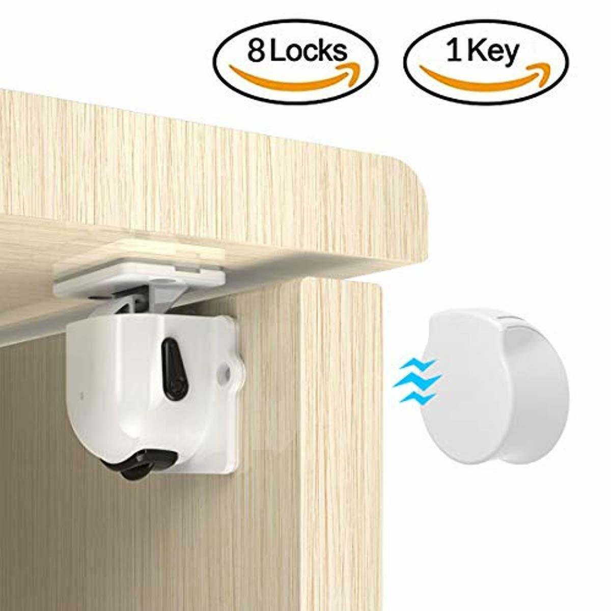 Magnetic Cabinet Locks For Child Baby Proof Safety Cupboard Door