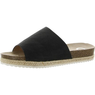 

Женские черные сандалии на плоской подошве Journee Collection CELINE 7.5 Medium (B,M) 9175, Черный