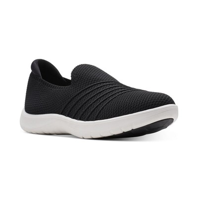 

Женские слипоны Cloudsteppers Clarks Adella Step 11 Medium (B,M) 1317, Black knit