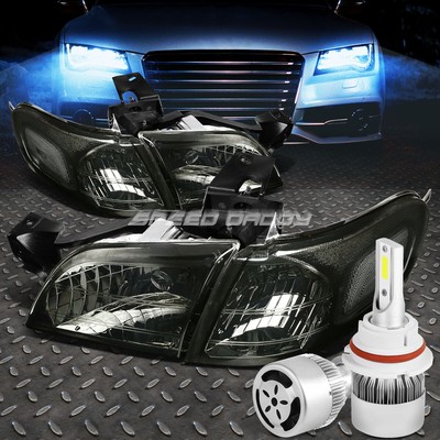 ФАРА С ЗАКОПЧЕННЫМ КОРПУСОМ + ПРОЗРАЧНЫЙ УГОЛ + БЕЛЫЙ СВЕТОДИОД 9004 HID с ВЕНТИЛЯТОРОМ ДЛЯ 97-05 VENTURE