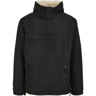 Brandit Windbreaker Sherpa Jacket Half Zip Chest Pocket Fur Insert in Hood