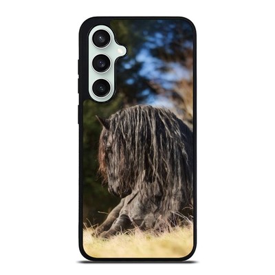 For Samsung S21 S22 S23 S24 Plus Ultra Phone Case Great Friesian horse