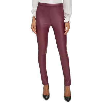 Женские красные леггинсы с заклепками из искусственной кожи Karl Lagerfeld Paris 10 BHFO 8689