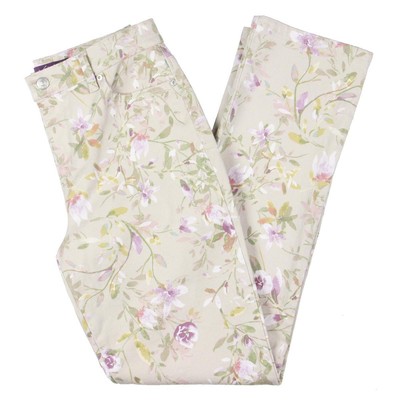 

Gloria Vanderbilt Женские прямые джинсы Amanda с цветочным принтом BHFO 8566, Amanda