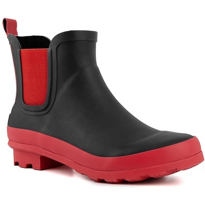 Женские резиновые сапоги London Fog Womens Wembley без шнуровки, непромокаемые ботинки BHFO 4355