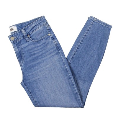 Женские укороченные джинсы Paige Womens Verdugo Blue Denim с легкой стиркой и высокой посадкой 26 BHFO 4218