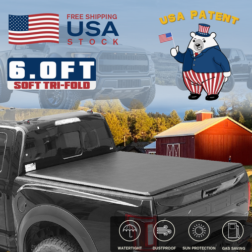 Soft Tri-fold Truck Bed For 93-04 Ford Ranger Flareside Splash